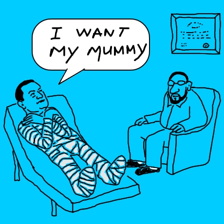 Cartoon: Hosni Mubarak goes to psychologist