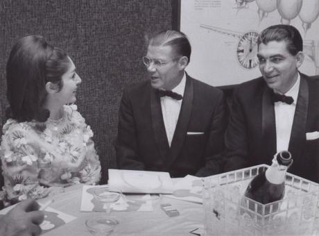 pictory: Prince Gholam Reza Pahlavi and wife with Robert S. Mac Namara (1960's)