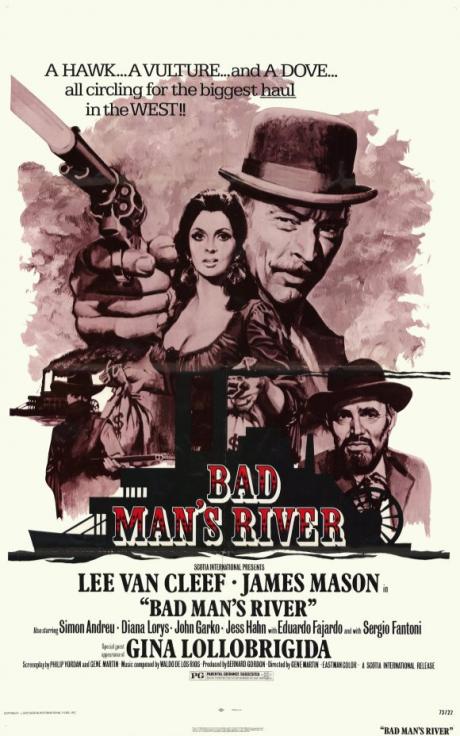 PERSIAN DUBBING: Van Cleef, Mason and Lollobrigida in "Bad Man's River" (1971)