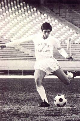 pictory: Crown Prince Reza Playing Soccer (1977)