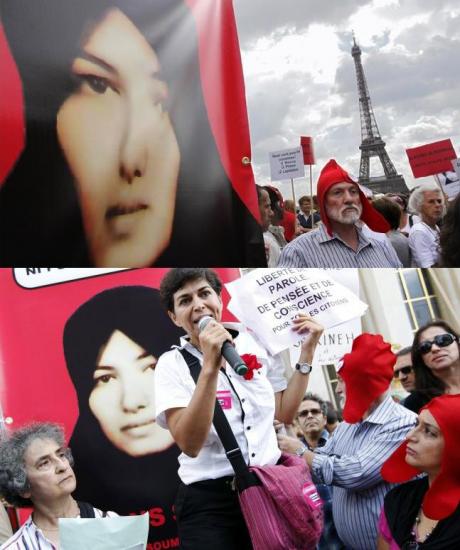 LIBERTE-EGALITE-FRATERNITE: 3000 People gather in Paris Support to Sakineh M. Ashtiani