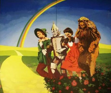 follow the yellow brick road (one way only way)