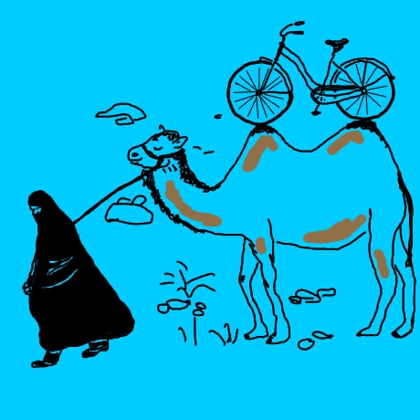 کارتون: دوچرخه اسلامی ویژه زنان